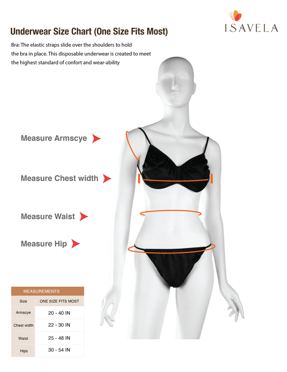 25 Pack - Single Use Bra (DB01)
