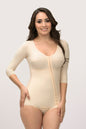 High Back Sleeved Bodysuit with Hook & Eye Closure (BB11)