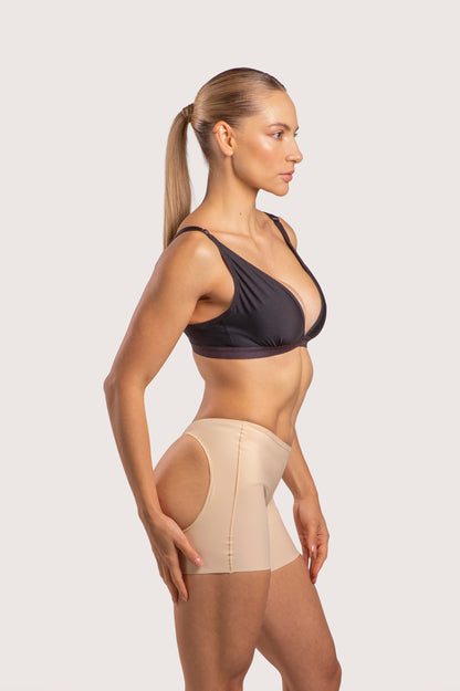 GluteLifting Mid-Thigh Girdle w/Open Buttocks (BE01)