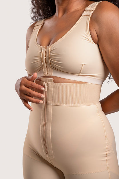 GluteLifting Mid-Thigh High Waist Girdle w/Zipper (BE09)