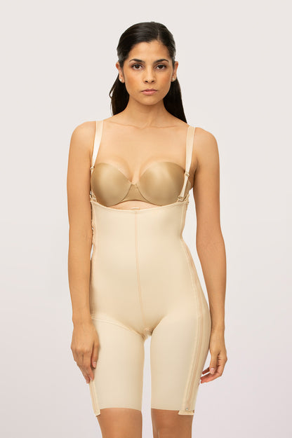 Mid-Thigh Compression Bodysuit w/Separating Zippers (BS03-SZ)