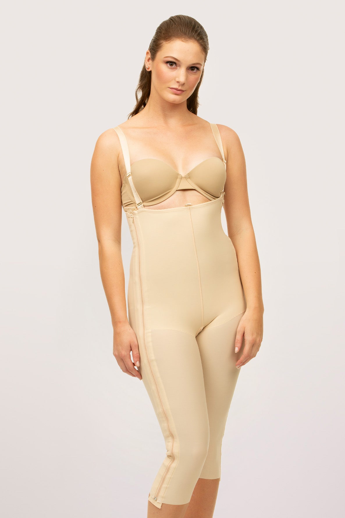 Below the Knee Compression Bodysuit w/Separating Zippers (BS05-SZ)