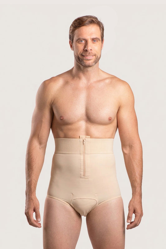High Waisted Brief with Zipper (MG01)