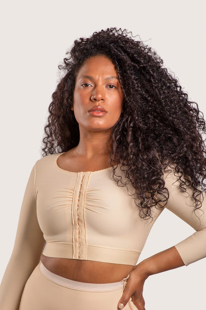 Cropped Bolero Vest with Sleeves (VS02)