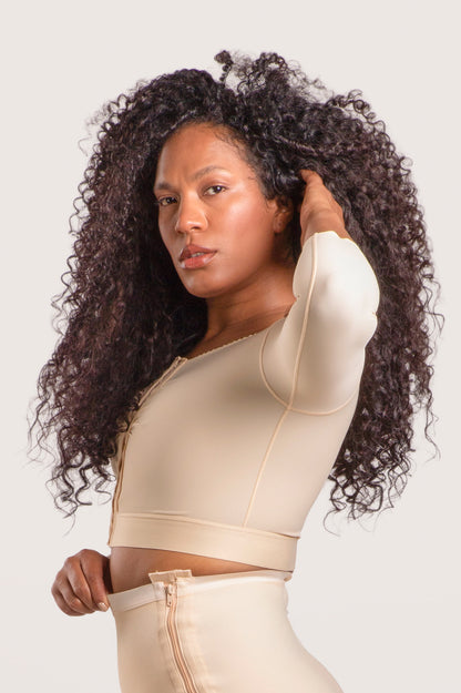 Cropped Bolero Vest with Sleeves (VS02)