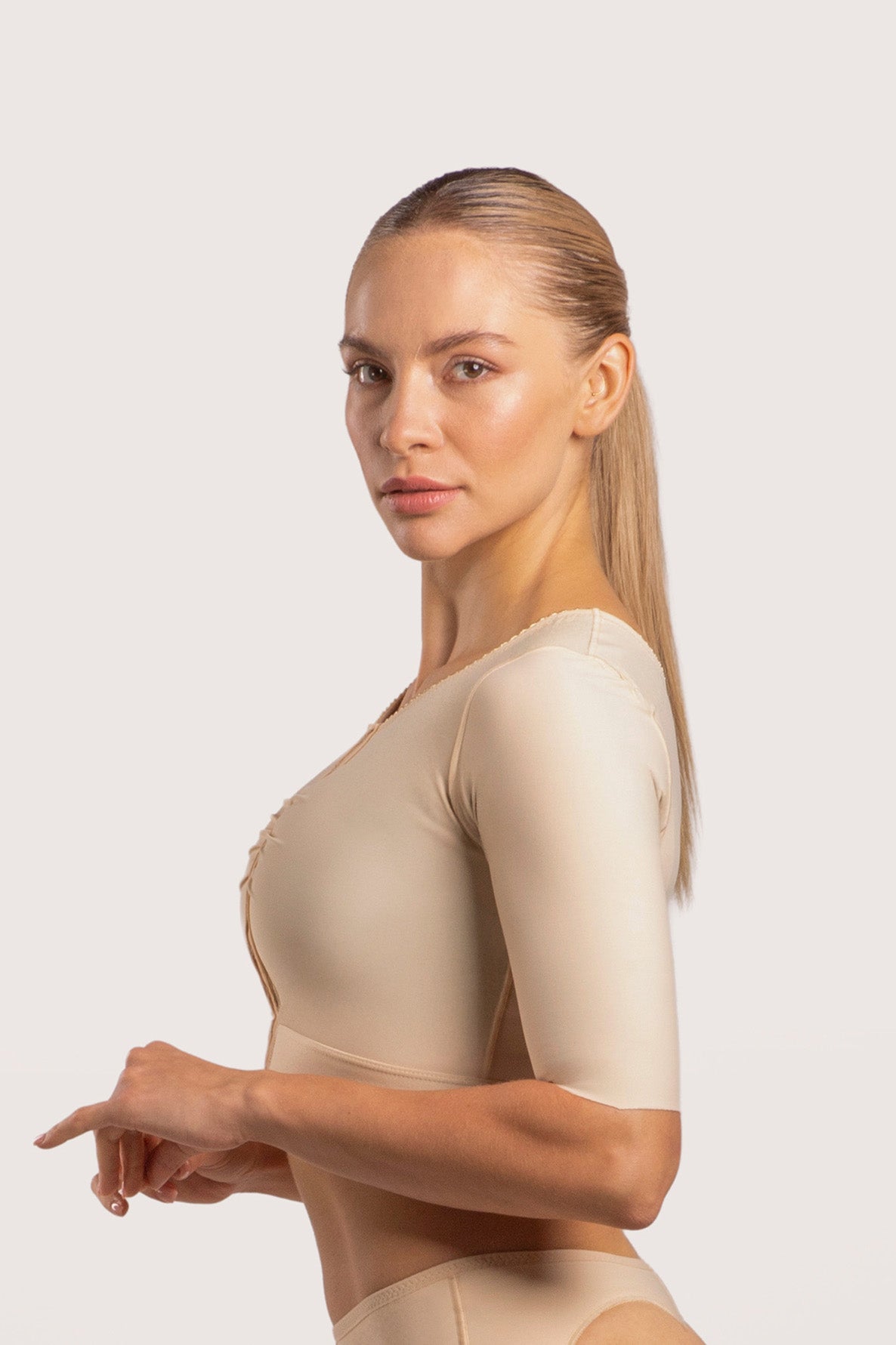 Cropped Bolero Vest with Sleeves (VS02)