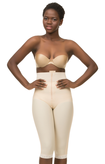 Zippered Buttocks Enhancing Capri (BE03-BK)