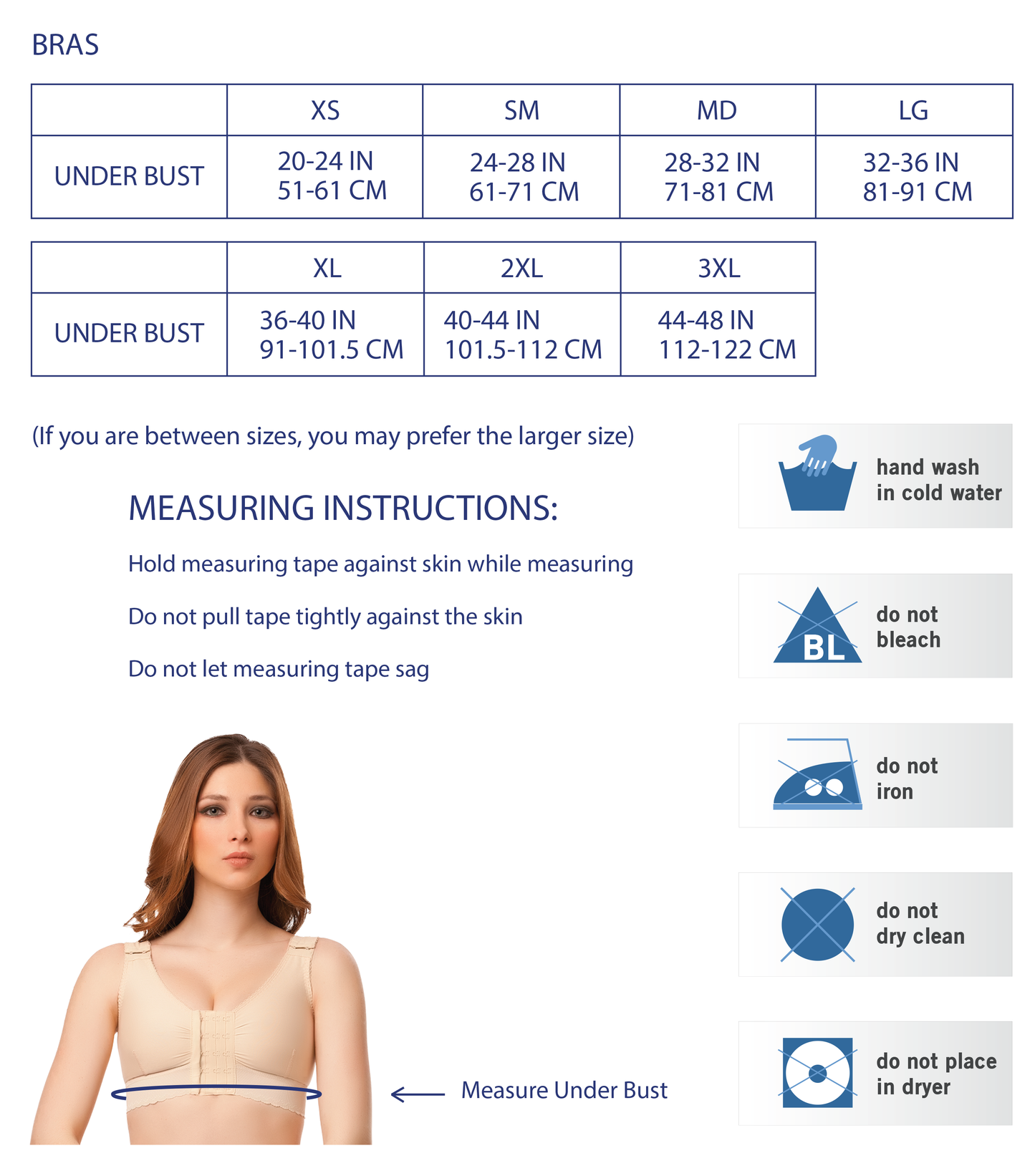 Full Support Bra with Built In Stabilizer Band (BR10)