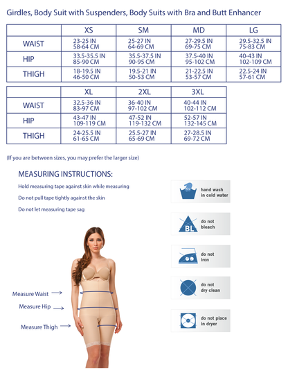 Pull On Mid Waist Girdle with Leg (GR12, GR14, GR16)