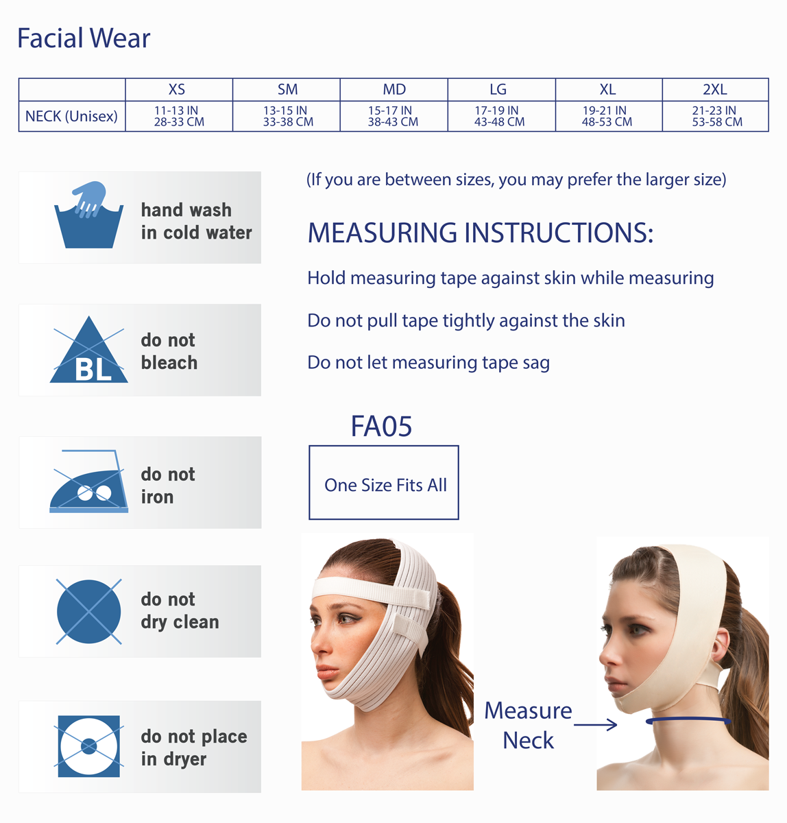Chin Strap Support Compression Garment (CH02)