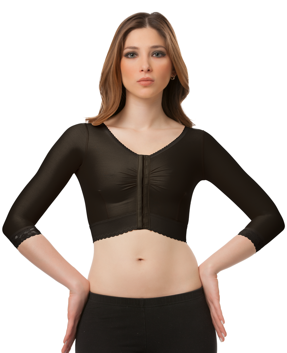 Cropped Bolero Vest with Sleeves (VS02)