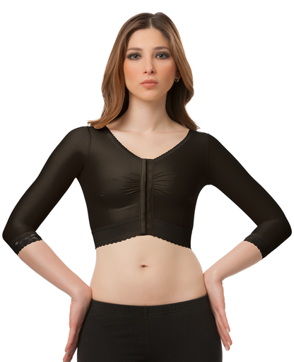 Cropped Bolero Vest with Sleeves (VS02)
