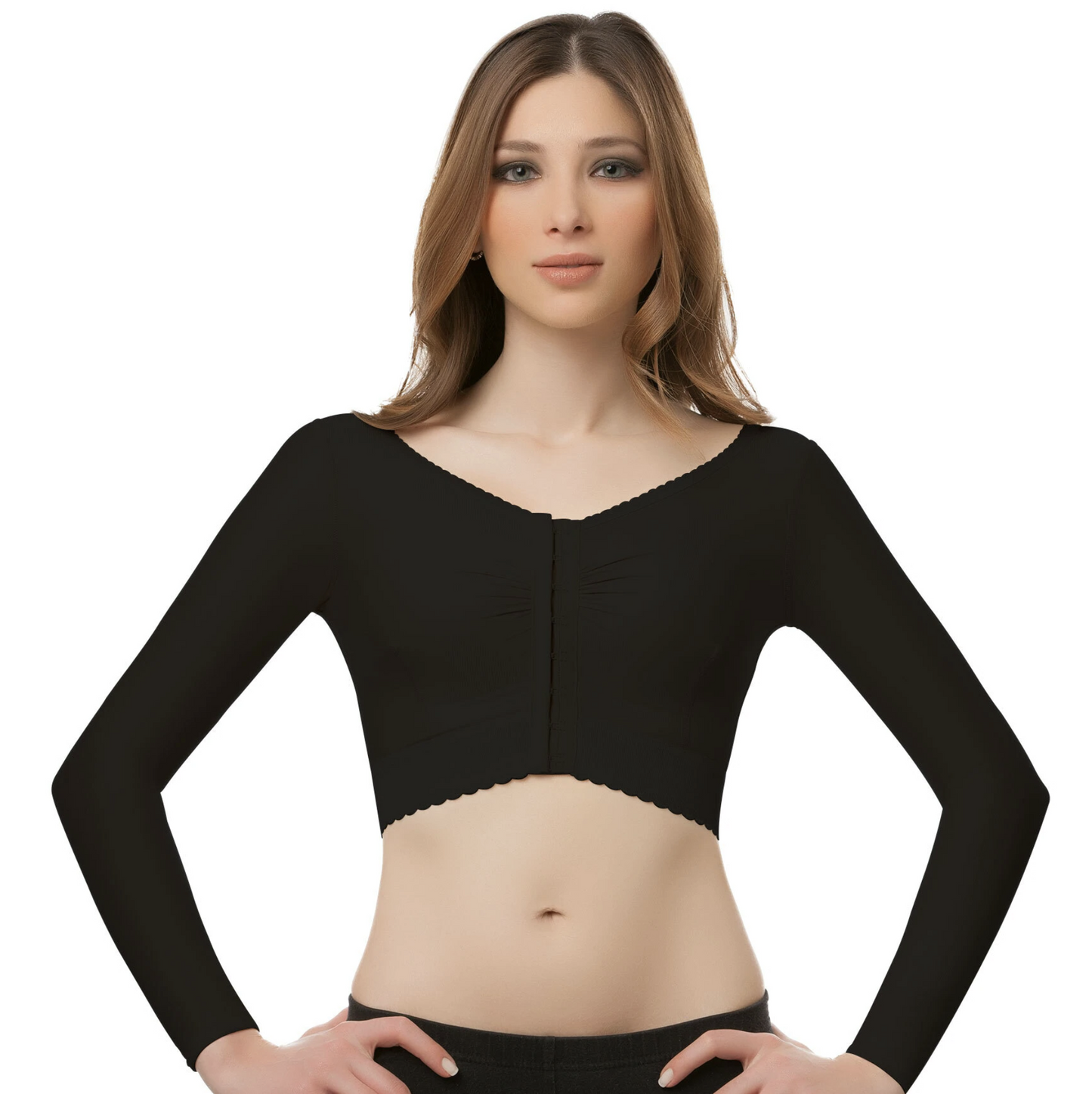 Cropped Bolero Vest with Sleeves (VS02)