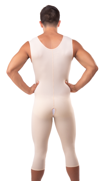 Mid Calf Zippered Bodysuit (MG02-BK)
