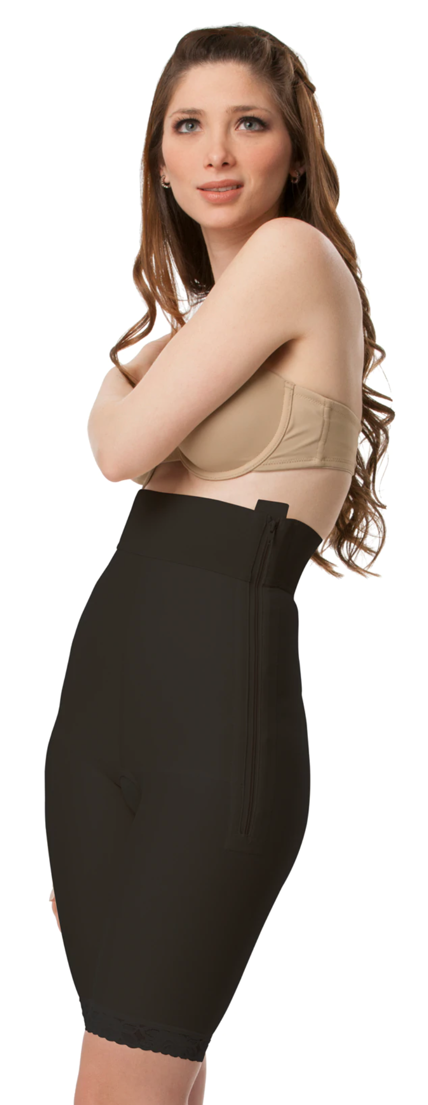 High Waisted Girdle with Zippers & Leg (GR03, GR05)