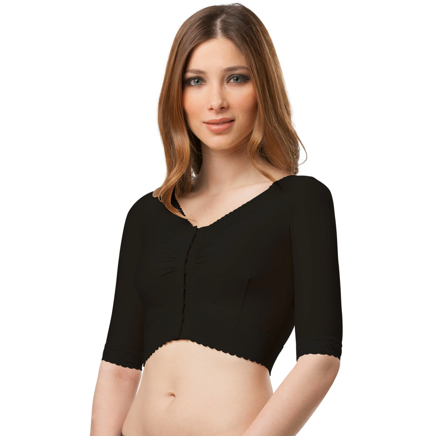 Cropped Bolero Vest with Sleeves (VS02)