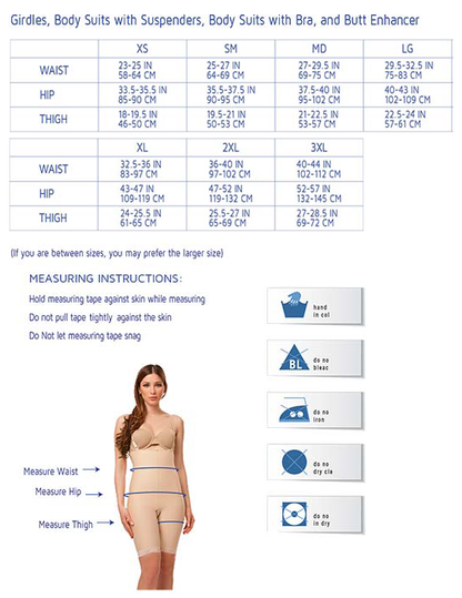 Pull On, Knee Length, Closed Buttocks Enhancing Girdle (BE10-BK)