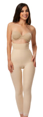 High Waisted Girdle with Zippers & Full Leg (GR07)