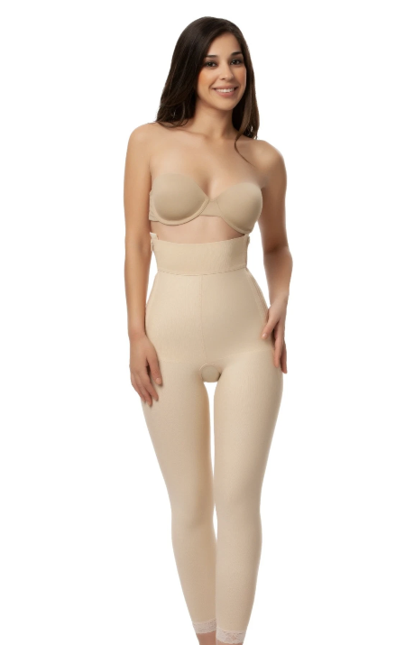 High Waisted Girdle with Zippers & Full Leg (GR07)